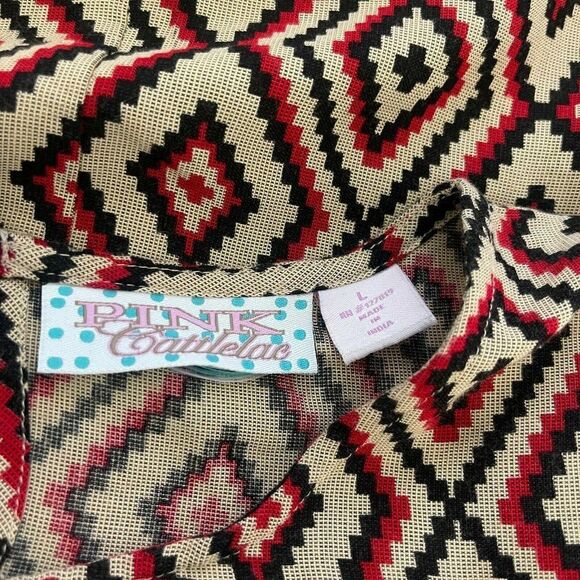 Geometric Patterned Mini Dress - Picture 5 of 6